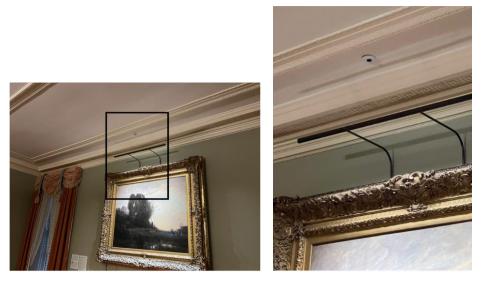 Art Security Recessed Cameras by Art Sentry at Taft Museum